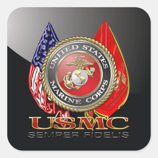 USMC Semper Fi [Special Edition] [3D] スクエアシール (正面)