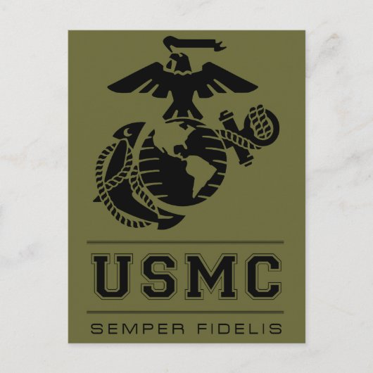 USMC Semper Fidelis [Semper Fi] ポストカード (正面)