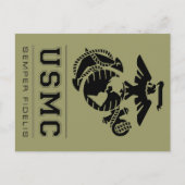 USMC Semper Fidelis [Semper Fi] ポストカード (正面)