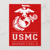 USMC Semper Fidelis [Semper Fi] ポストカード (正面)