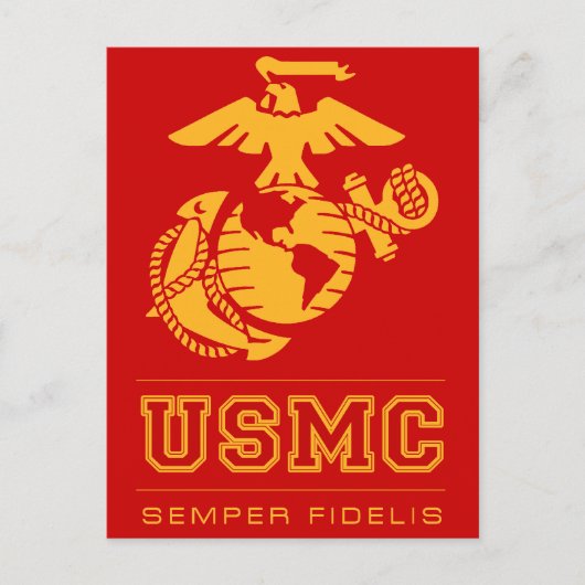 USMC Semper Fidelis [Semper Fi] ポストカード (正面)