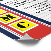 USMC Starsフォトコラージュ ポスター (角)