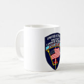 USMLMの記章 コーヒーマグカップ (正面左)