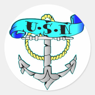 USNいかりタトゥー ラウンドシール