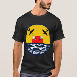 USN VF111戦闘飛行隊サンダウナーズ クリーンスタイル Tシャツ