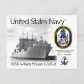 USNS WILLIAM MCLEAN T-AKE-12貨物船 – はがき (正面)