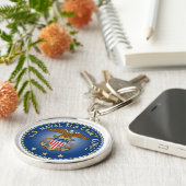 USNSCCのシールKeychain キーホルダー (側面)