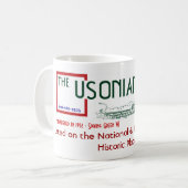 Usonianのインのロゴのクラシックのマグ コーヒーマグカップ (正面左)