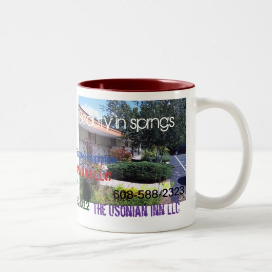 Usonianのイン記念日のマグ ツートーンマグカップ (右)