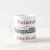 usonianロゴのマグ コーヒーマグカップ (正面左)