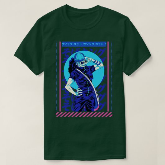 Usopp TShirtUsopp TShirtby Kakkoii Art Tシャツ (デザイン正面)