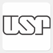 USP （ロゴ） スクエアシール (正面)