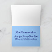 USPHSコミッション部隊司令官プロモーションカード カード (内部)