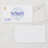 USPHS署名名刺 名刺 (正面/裏面)