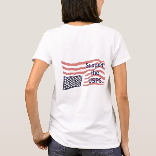 USPSのサポート Tシャツ (裏面)