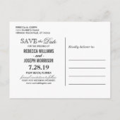 （USPSの場合）パームビーチ列ライト日付を保存 案内ポストカード (裏面)