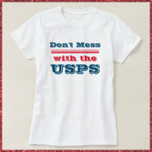 USPSのTシャツを台無しにしない