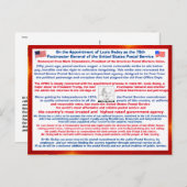 USPSへようこそLouis DeJoy ポストカード (正面/裏面)