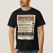 USR公的警告 Tシャツ (正面)