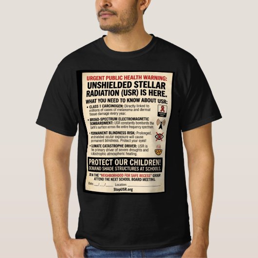 USR公衆警告 Tシャツ (正面)