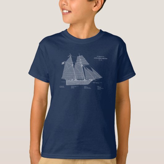 USRCアレクサンダーハミルトン – ABD Tシャツ (正面)