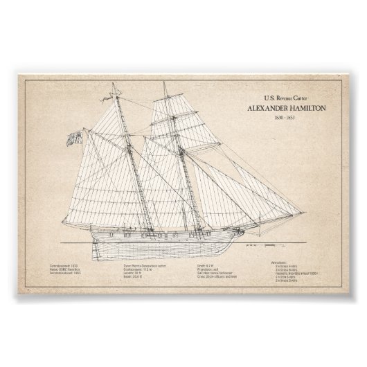 USRC Alexander Hamilton - SBD フォトプリント (正面)