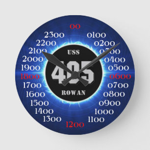USSのナナカマド(DD-405) ラウンド壁時計