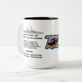 USSのナナカマド(DD-782) ツートーンマグカップ (正面左)