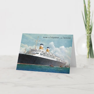 USSの独立及びSS憲法のヴィンテージ カード