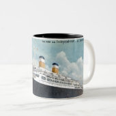 USSの独立及びSS憲法のヴィンテージ ツートーンマグカップ (正面右)