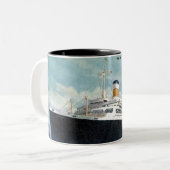 USSの独立及びSS憲法のヴィンテージ ツートーンマグカップ (正面左)