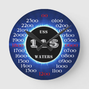 USSは水をまきます(DD-115) ラウンド壁時計