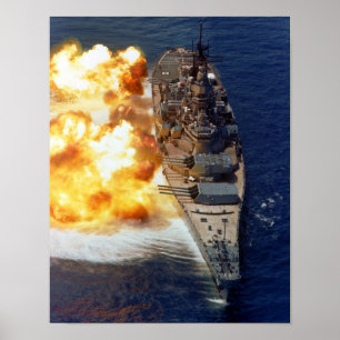 USSアイオワ発射 ポスター