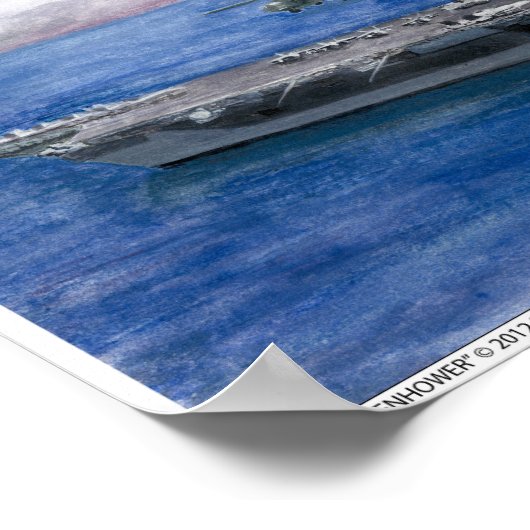 USSアイゼンハウアーアートプリント ポスター (角)