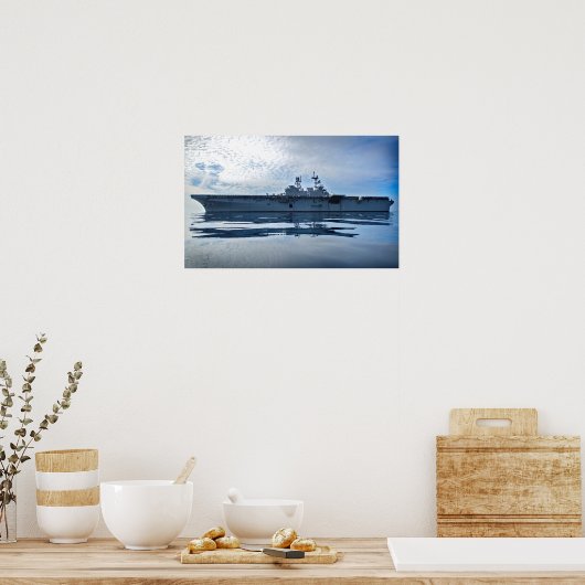 USSアメリカ(LHA 6) ポスター (キッチン)