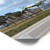 USSアラバマ戦艦メモリアル公園標識 ポスター (角)