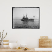 USSアラバマ戦艦c1902ヴィンテージ ポスター (キッチン)