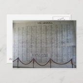 USSアリゾナ粥腫 ポストカード (正面/裏面)