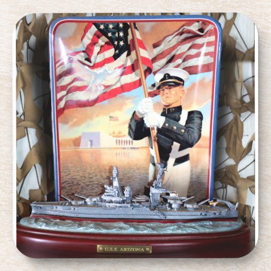 USSアリゾナ・トリビュート コースター (正面)