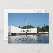 USSアリゾナ ポストカード (正面/裏面)