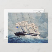 USSアルバニー絵画ズ ポストカード (正面/裏面)