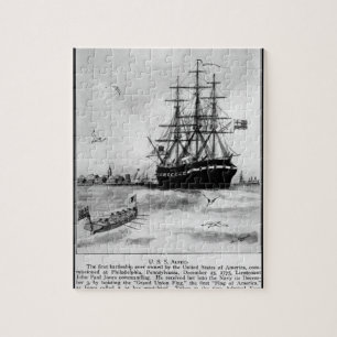 USSアルフレッド。最初の戦艦ever_Warイメージ ジグソーパズル