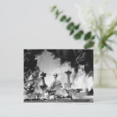 USSウェストバージニアアットパールハーバー ポストカード (スタンド正面)