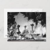 USSウェストバージニアアットパールハーバー ポストカード (正面/裏面)