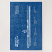 USSエンタープライズ – 出荷設計図プランABD ジグソーパズル (縦)