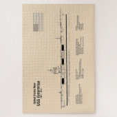 USSエンタープライズ – 出荷設計図プランSD ジグソーパズル (縦)