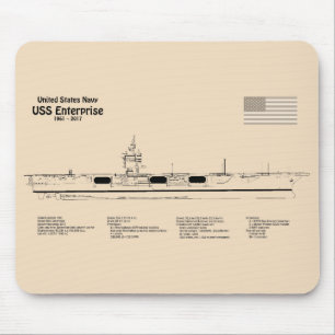USSエンタープライズ – 出荷設計図プランSD マウスパッド