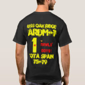 USSオークリッジARDM-1 Tシャツ (裏面)