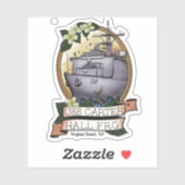 USSカーターホール3 x 3ステッカー シール (シート)