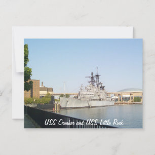 USSクローカーとUSSリトルロック ポストカード